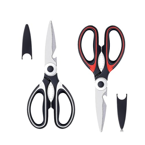 Kitchen Shears,Multifunctional Heavy Duty Kitchen Scissors - Ultra Sharp Stainless Steel Shears for Chicken, Poultry, Meat,Fish, Vegetables and BBQ