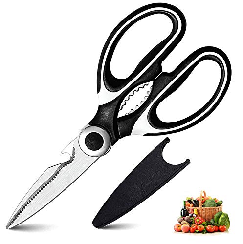 Kitchen Shears,Multifunctional Heavy Duty Kitchen Scissors - Ultra Sharp Stainless Steel Shears for Chicken, Poultry, Meat,Fish, Vegetables and BBQ